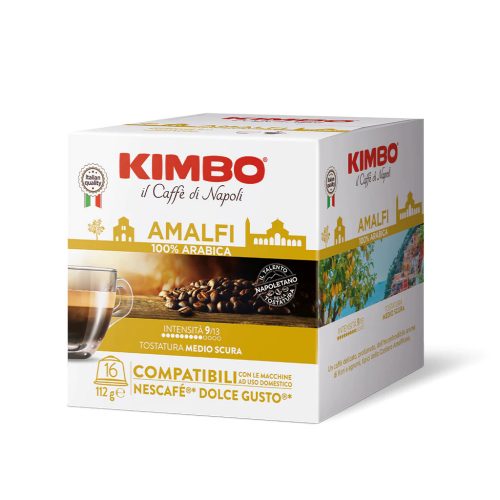 16 ks Caffè Kimbo Amalfi 100% Arabica kapsle kompatibilní s DOLCE GUSTO