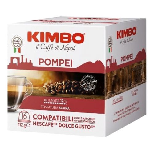 16 ks Caffè Kimbo Pompei kapsle kompatibilní s DOLCE GUSTO