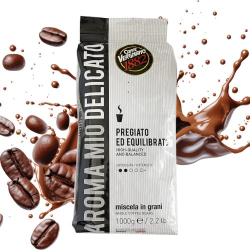 1 kg Caffè Vergnano 1882 Aroma Mio Delicato směs celých kávových zrn