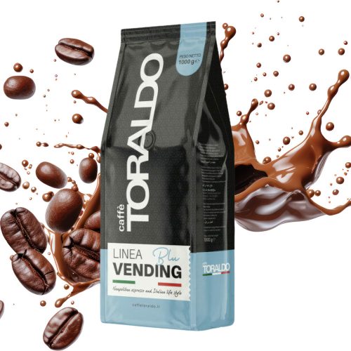 1kg Caffè Toraldo Vending Linea Blu směs zrnkové kávy