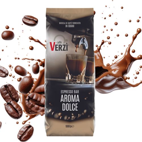 1 kg Caffé VERZI Espresso Bar AROMA DOLCE směs celých kávových zrn